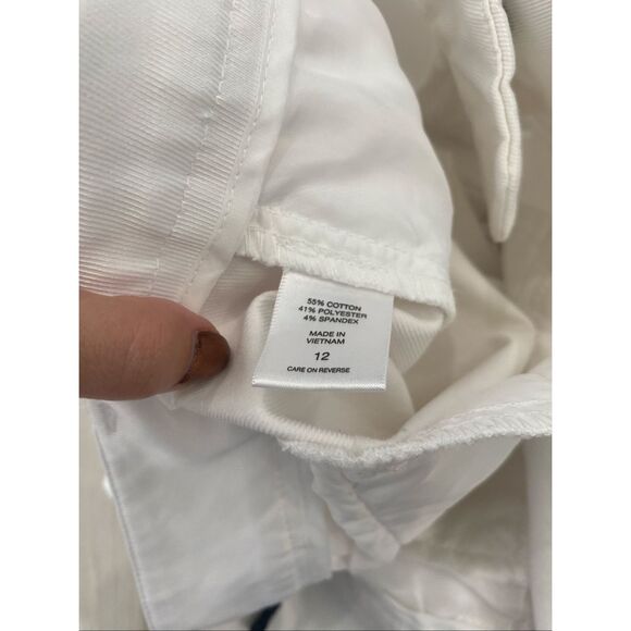 7th Avenue White Trouser Shorts Size 12 - Picture 6 of 6